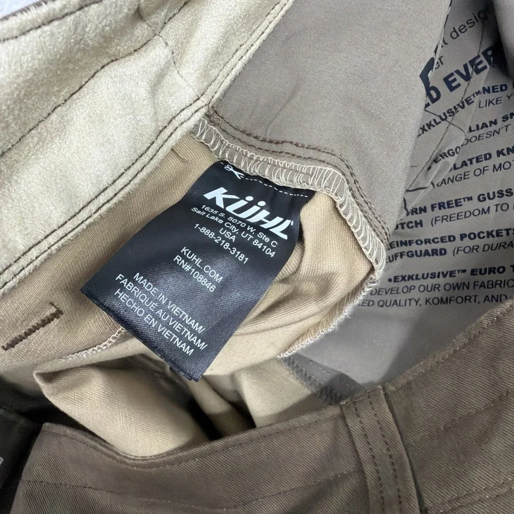 Kuhl RYDR Pants Men's 40X32 Brown Everyday Casual Outdoor Stretch Work Jeans